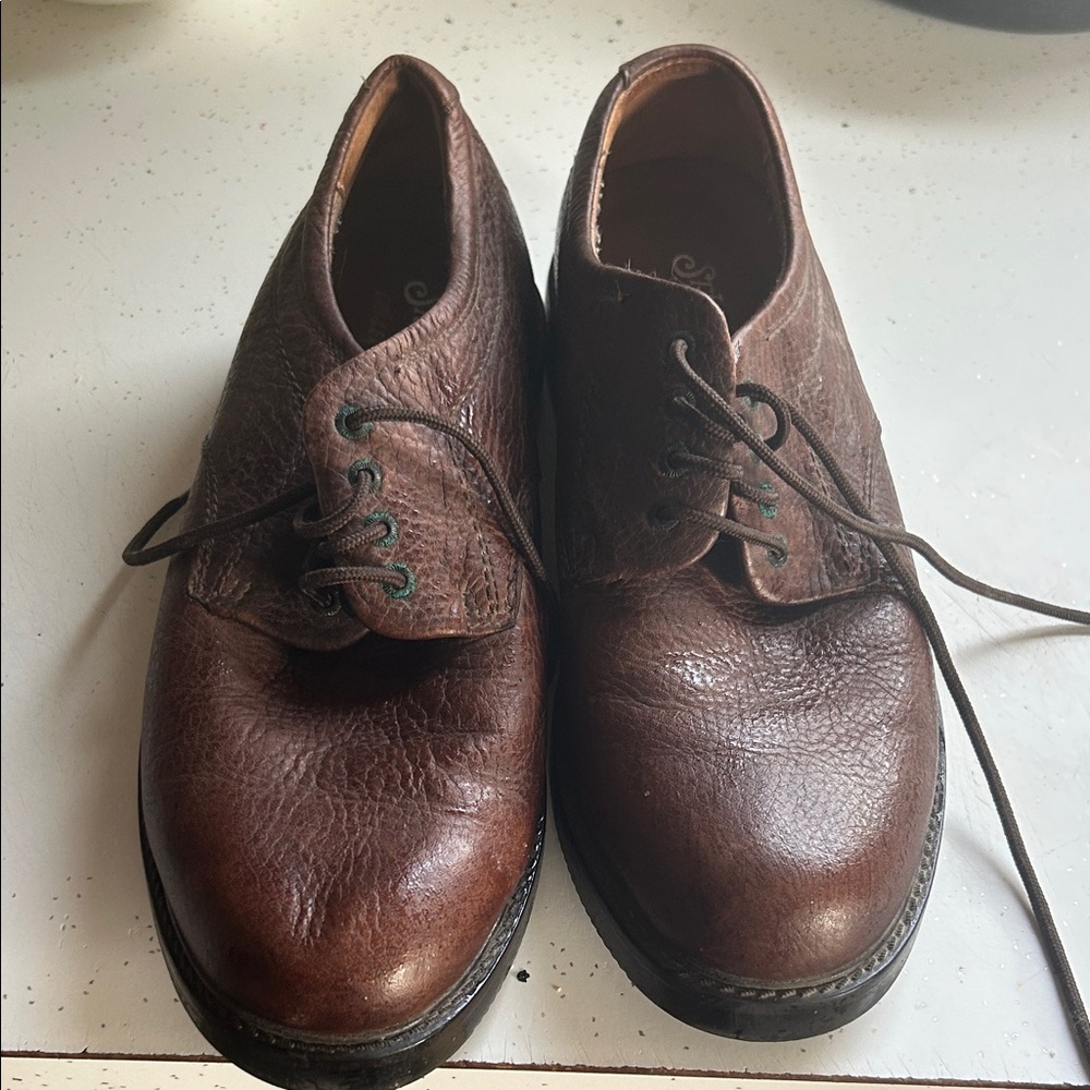 St. John's Bay Dark Brown Leather Oxfords